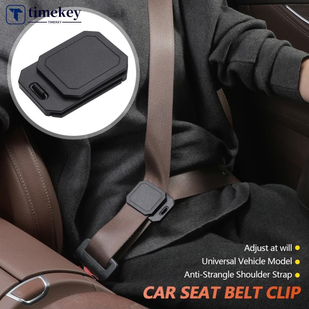 TIMEKEY Clipe Ajustador De Cinto De Segurança Do Carro Anti-Estrangulamento Alça De Ombro Posicionador Limitador Triangu