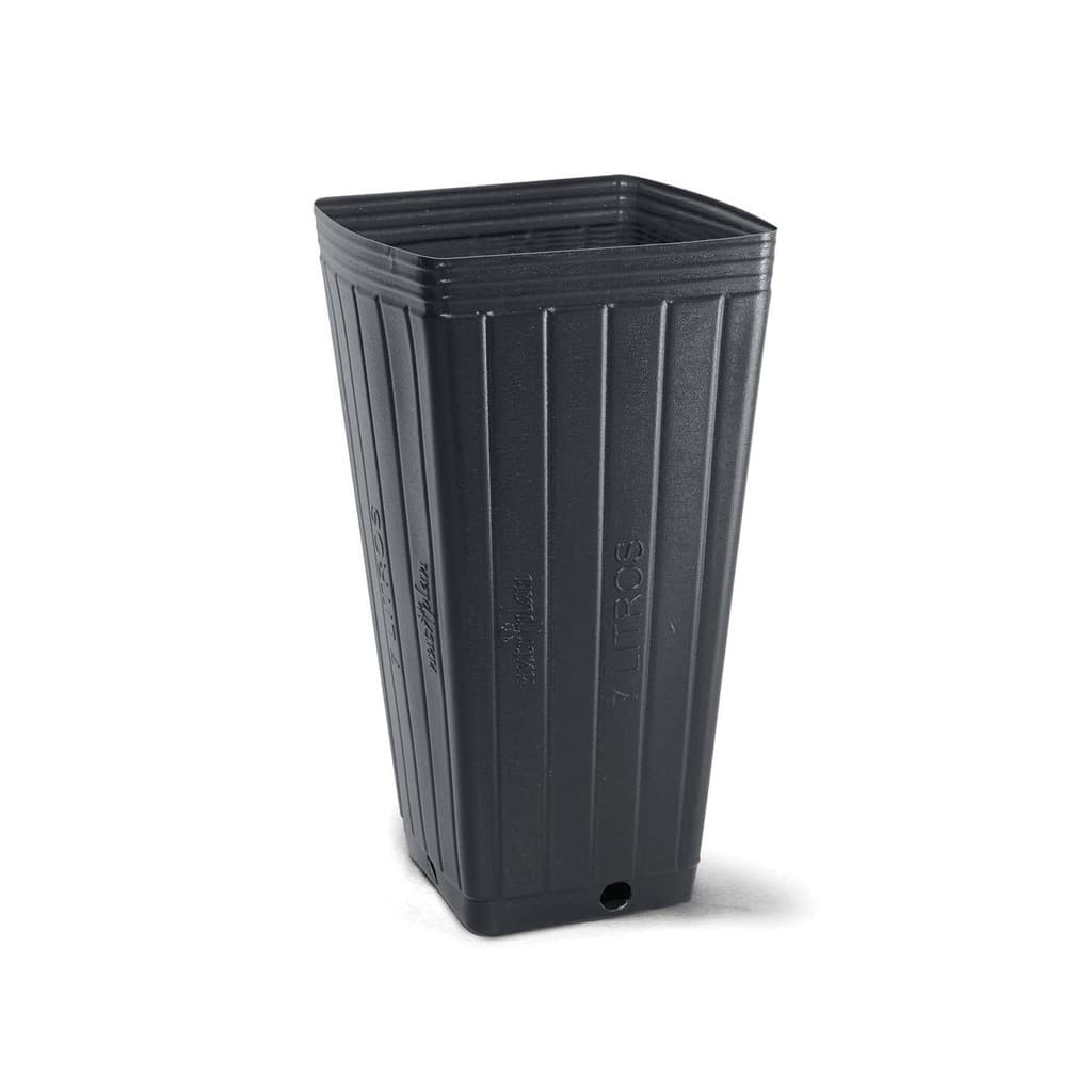 10 Unid Embalagem para Mudas 7 Litros Preto Vaso Flexível Ideal p/ Estufas e Jardins - Nutriplan