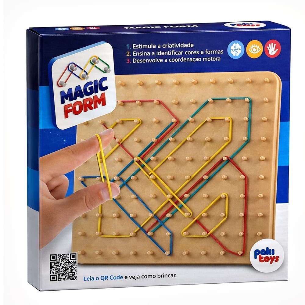 Jogo Magic Form Brinquedo Educativo Monte Formas