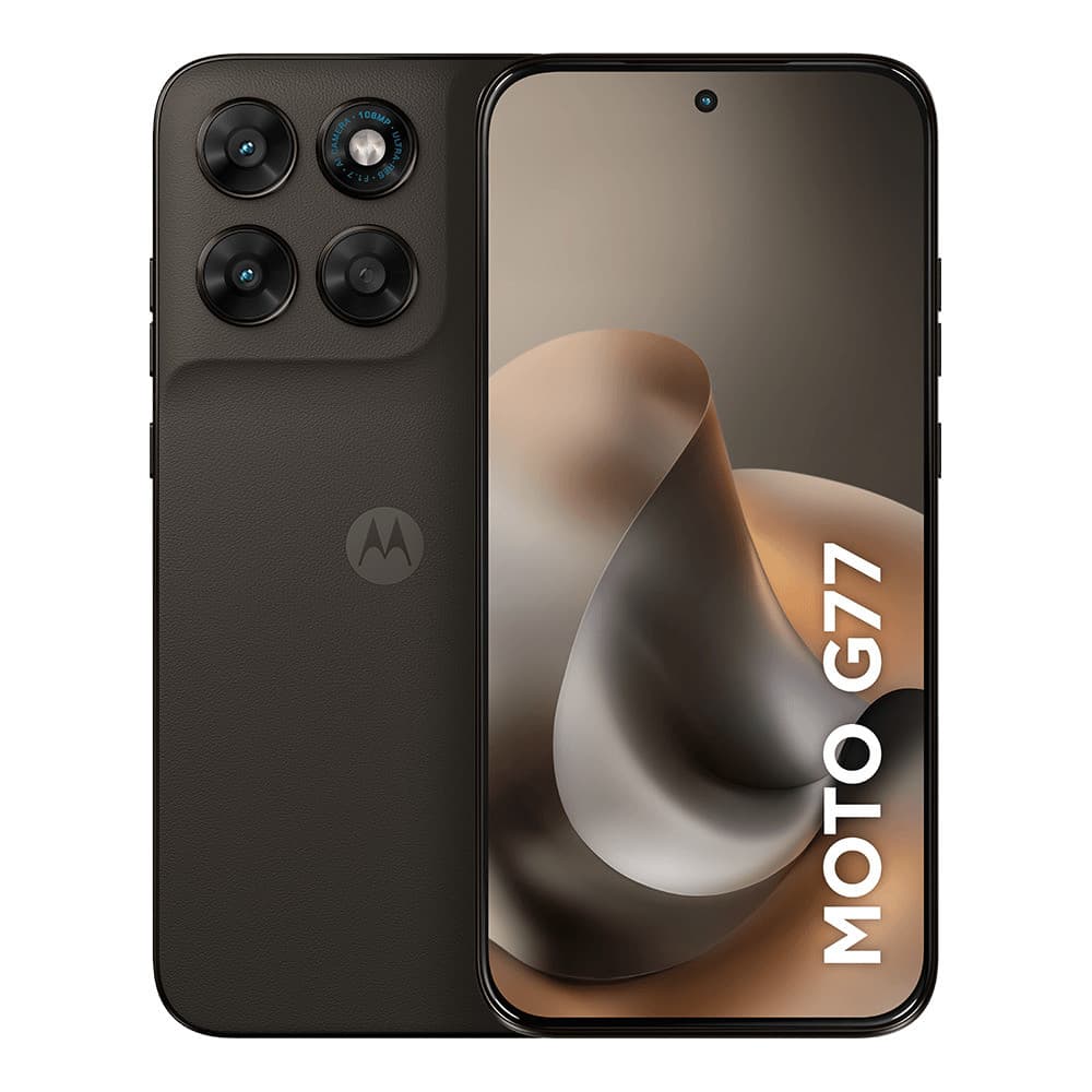 Smartphone Motorola Moto G77 5G 256GB - Marrom, 24GB (8GB RAM + 16GB RAM Boost), Câmera 108MP, Tela 6,8"