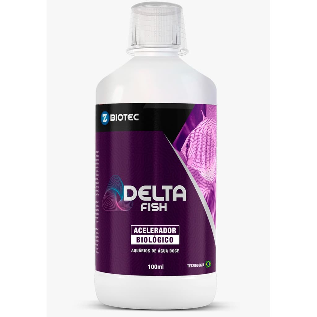 Delta Fish 100ml - Acelerador Biológico para Aquários de Água Doce