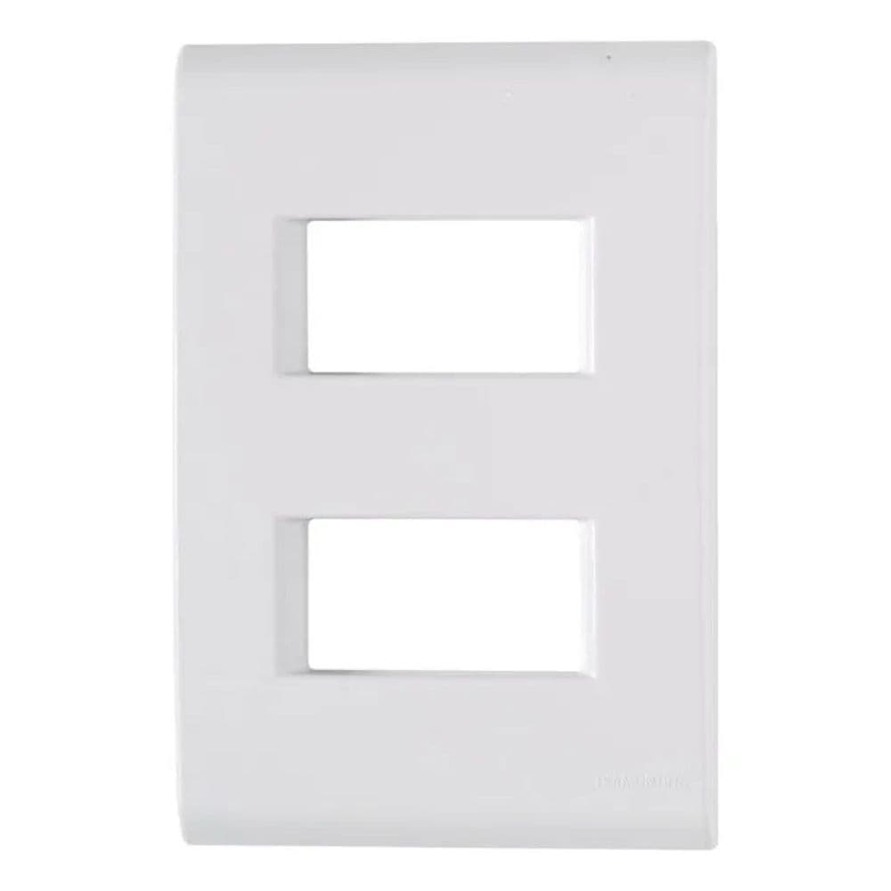 Placa 4x2 2 Módulo Separados Branco 57106206 Tramontina Liz