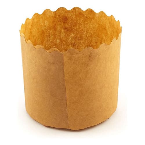 FORMA EM PAPEL KRAFT - MODELO PANETONE 100G - PT C/ 50UN