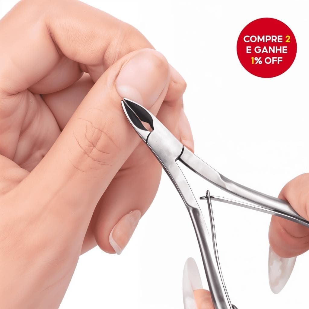 Kit 5 Alicate De Cutícula Unha Manicure PROFISSIONAL Original Lâminas Em Aço Inox
