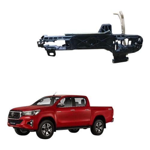 Suporte Macaneta Toyota Hilux T. Direita 2016 A 2020 Preto Traseira