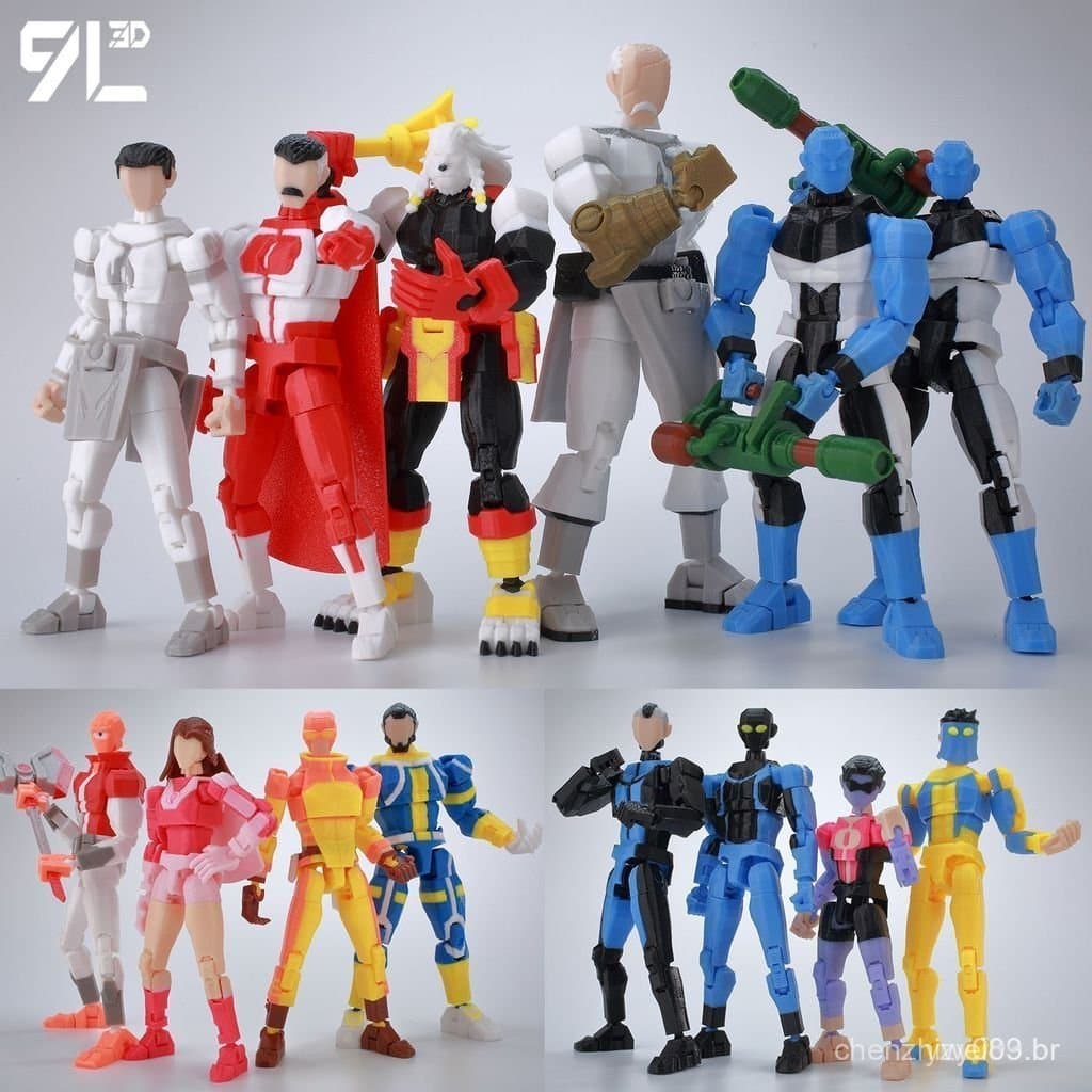 9L3D Lucky Dummy13 Herói Jovem Invencível Figura de Ação Colecionável Modelo de Anime Brinquedo Super Popular para Alívi