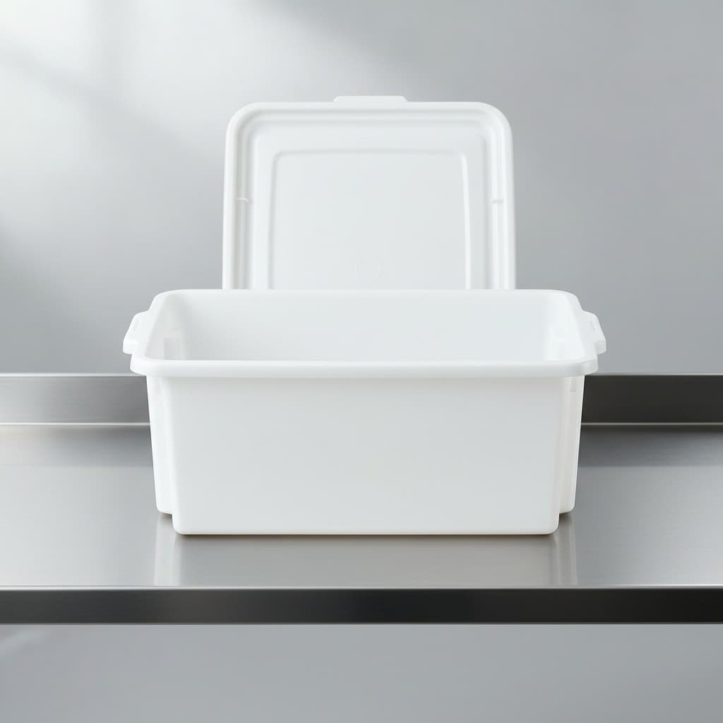 Caixa 25L para Câmara Fria e Frigorífico com Tampa Plástico Resistente