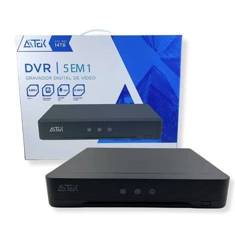 DVR 8 Canais Reconhecimento Facial Audio Coaxial 5 em 1 1080P SIGMA-D408BP H265 5MP APP Xmeye AITEK