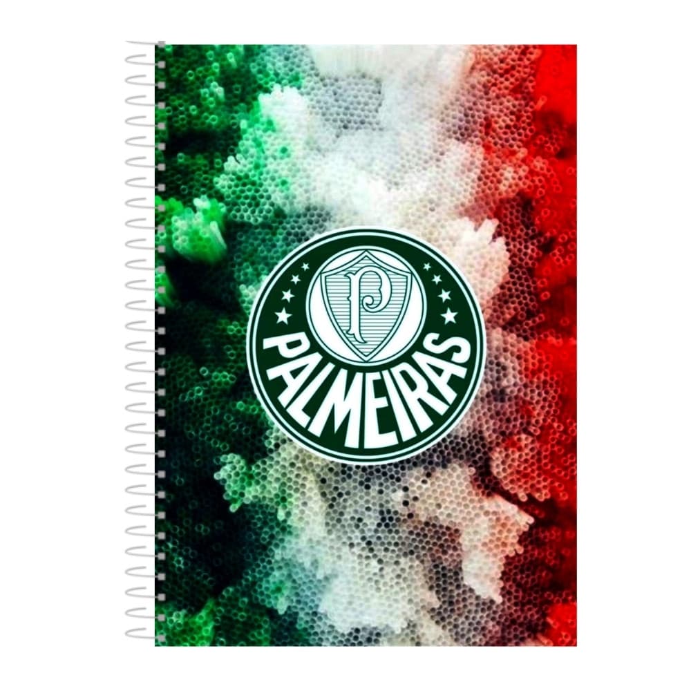 Caderno Futebol Palmeiras 1, 10 ou 20 Matérias Coleção Elite