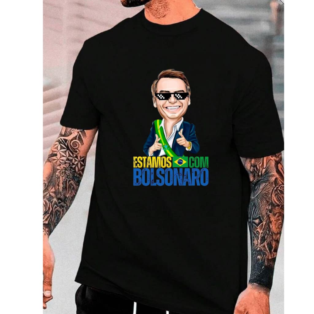 Camiseta Masculina Feminina Bolsonaro Patriota Várias Cores 100% Algodão