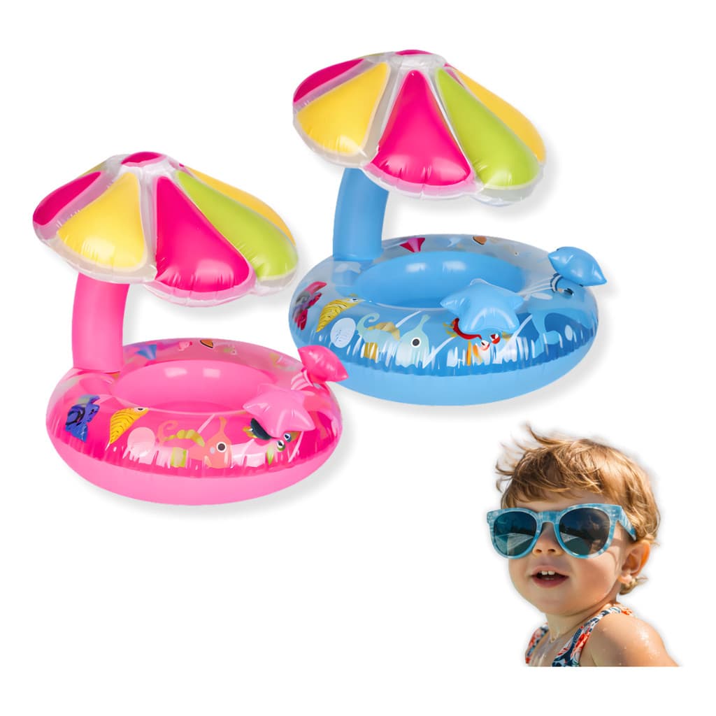 Boia Fralda Infantil com Guarda-Sol | Segurança e Diversão no Verão
