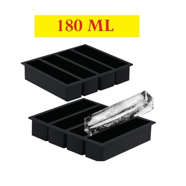 Forma Silicone Gelo Vermelho Ou Preto Retangular 17x14CM Multicolorido De Desenformar Para Gelos Multiuso E Top Útil