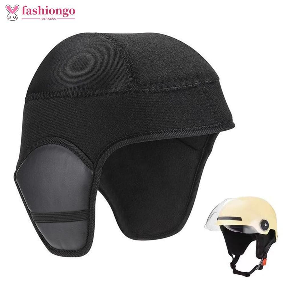 Forro Interno Para Capacete Removível FASHIONGO Capas Térmicas Ouvido Proteção Contra Frio À Prova De Vento Capacetes De