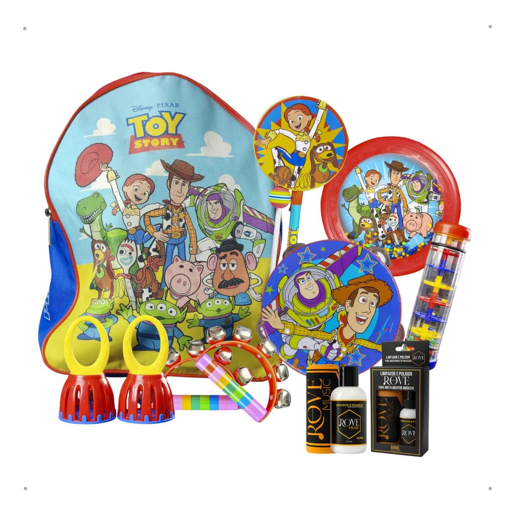 Kit Bandinha C/6 Instrumentos Infantis Mochila Phx Toy Story