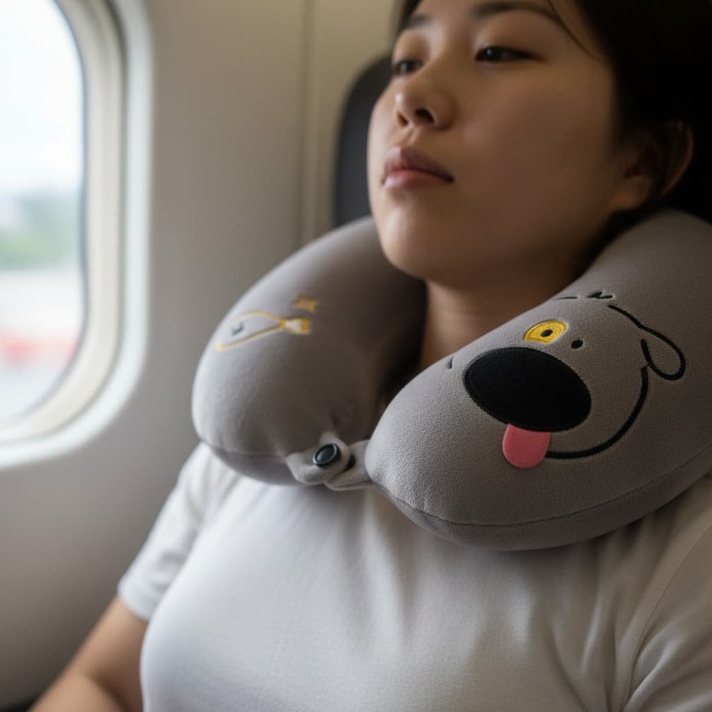 Almofada Infantil Anatômica Para Pescoço Em Viagens Longas