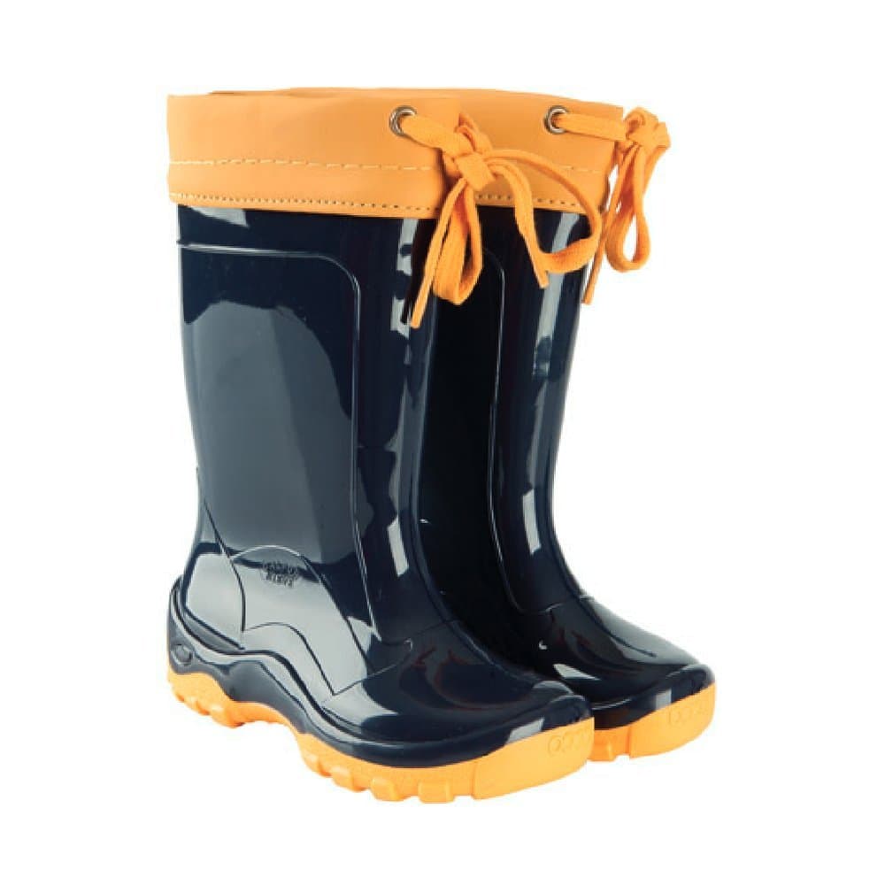 BOTA CALFOR INFANTIL AMARRACAO AZULAMARELO - 2627