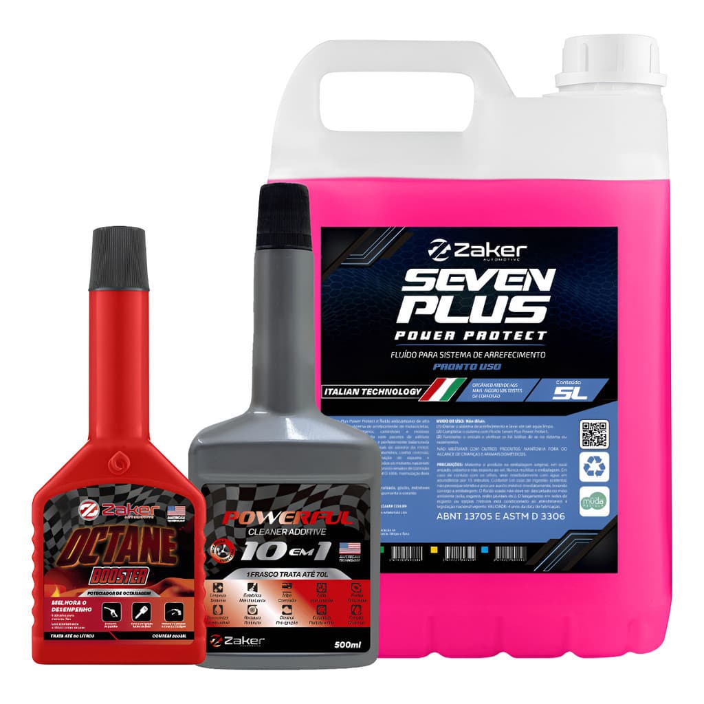 Kit Seven Plus Pronto Uso 5l Aditivo Powerful, Octane Buster