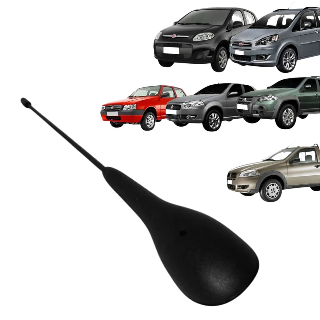 Haste Antena Teto Palio Siena Strada Uno Fiorino Mobi (carros com furo original no teto) 40cm