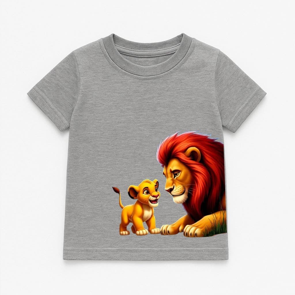 Camiseta Infantil Rei Leão Camisa 100% Algodão Blusa Filme Infantil Animado