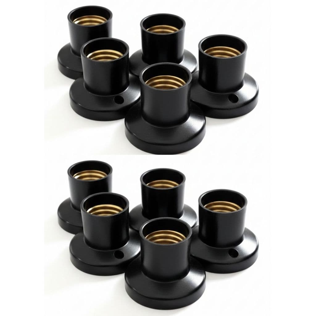 Kit com 10 Soquetes para Teto com Borne Elétrico Resistente