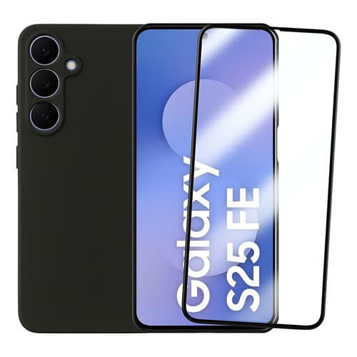Capa Capinha Premium Aveludada + Película Vidro 3D Para Galaxy S25 Fe