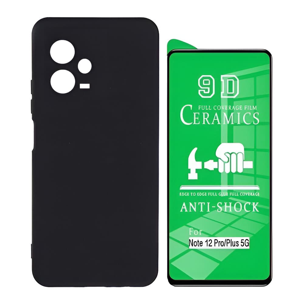 Capa Aveludada Premium + Película 9d Cerâmica Para Redmi Note 12 Pro Plus 5g