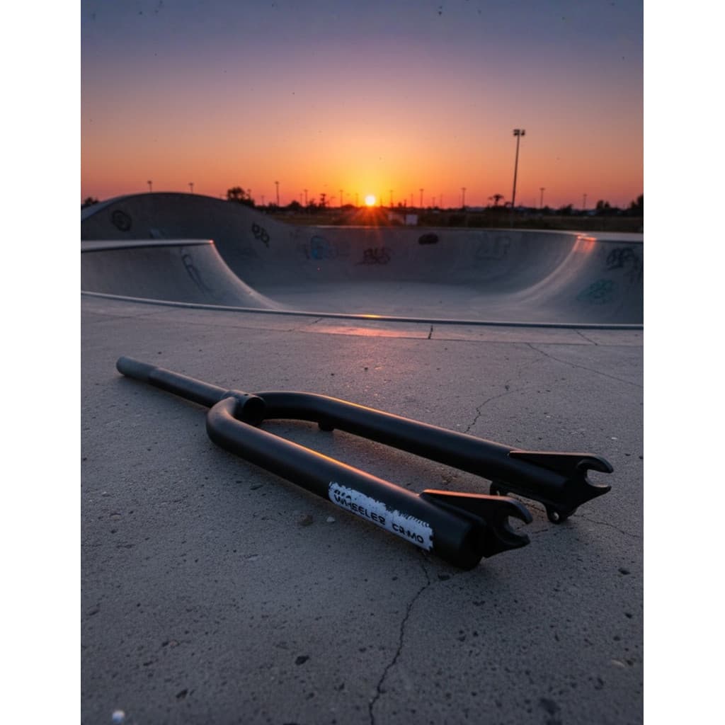 Garfo Bike Grau Aro 26 GTA CR-MO 28.6 Aheadset p/Freio a Disco Rígido Resistente Profissional