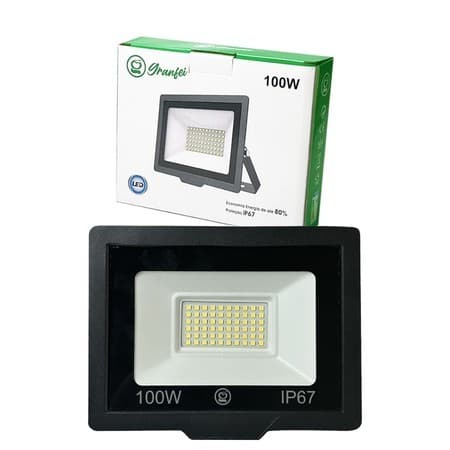 Refletor Led 100w smd Holofote ip 67 Prova D'água luz branco frio 6500k Bivolt