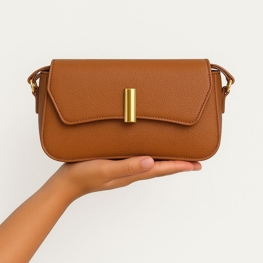 Bolsa Com Placa Feminina Baguete Tiracolo Pequena Festa