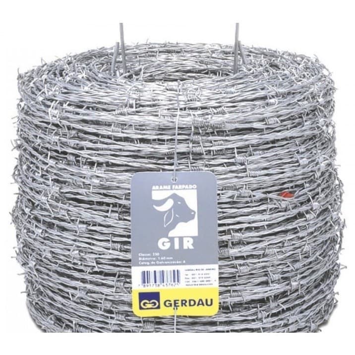 Arame Farpado Gerdau 100 Metros Gir Galvanizado