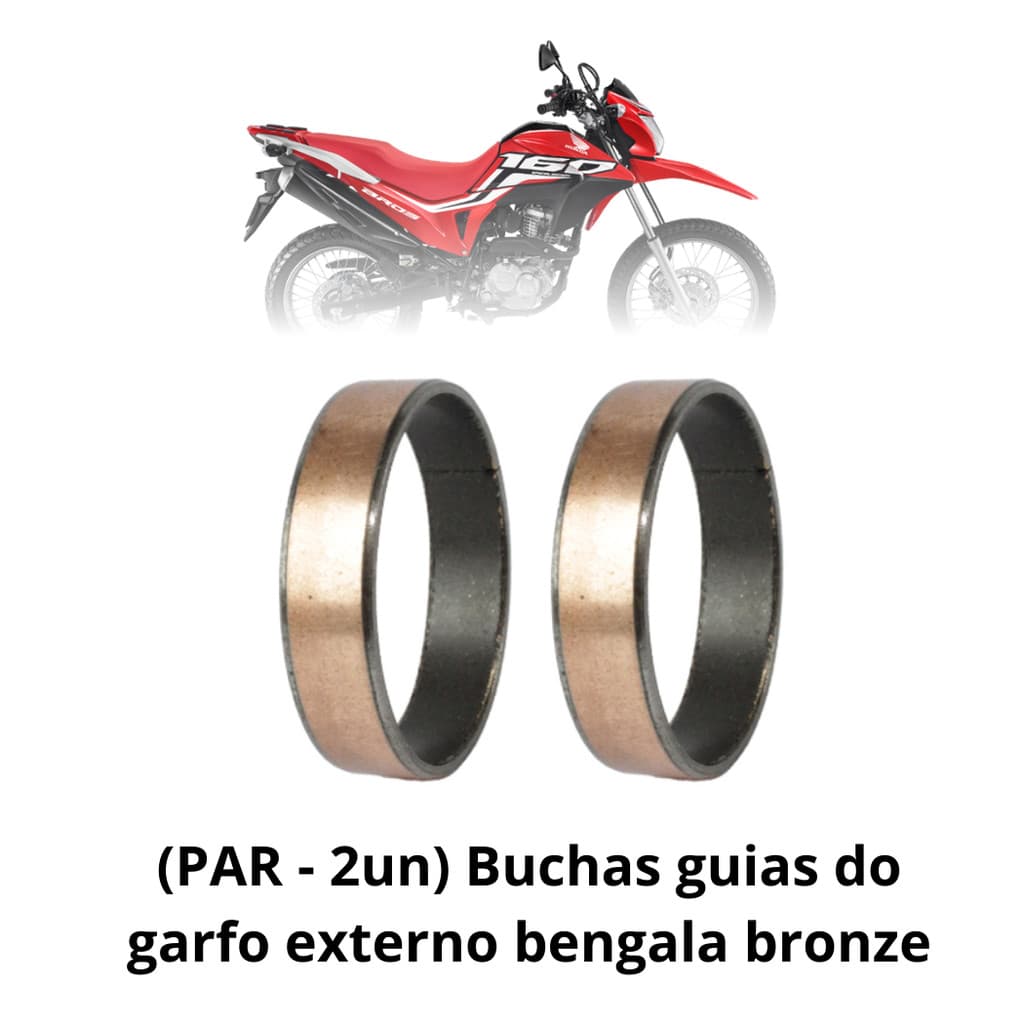 Bucha Guia do Garfo Externo Bengala Nxr Bros 125/150/160 (PAR) Bronzina