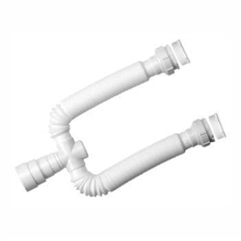 Sifão sanfonado para tanque duplo - Duda