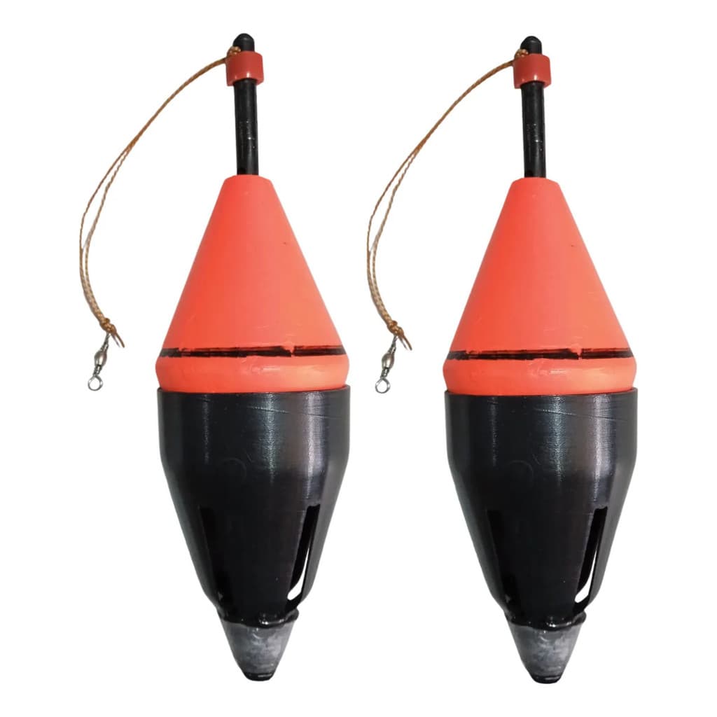 Kit 2 Boias Cevadeira Pesca 40g 16cm Tamba Tambaqui C Chumbo