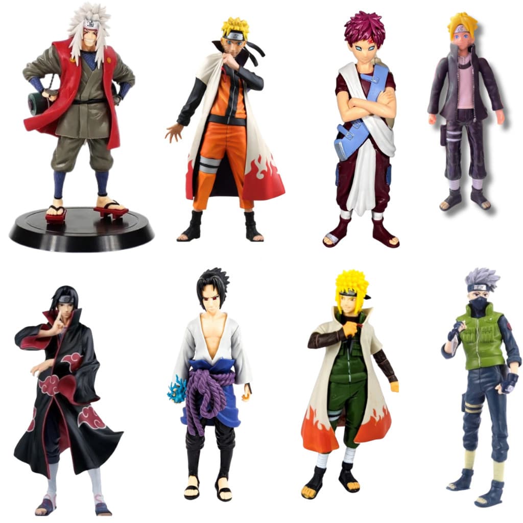 Figura Naruto Uzumaki Shippuden-Sasuke , Hokage , Itachi , Kakashi-Dragon Shop