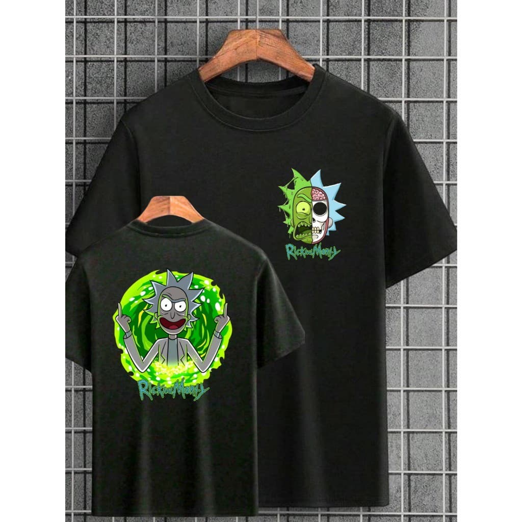 Camiseta Rick And Morty Desenho Cientista Blusa 100% Algodão Unissex Camisa ENTRGA RÁPIDA M