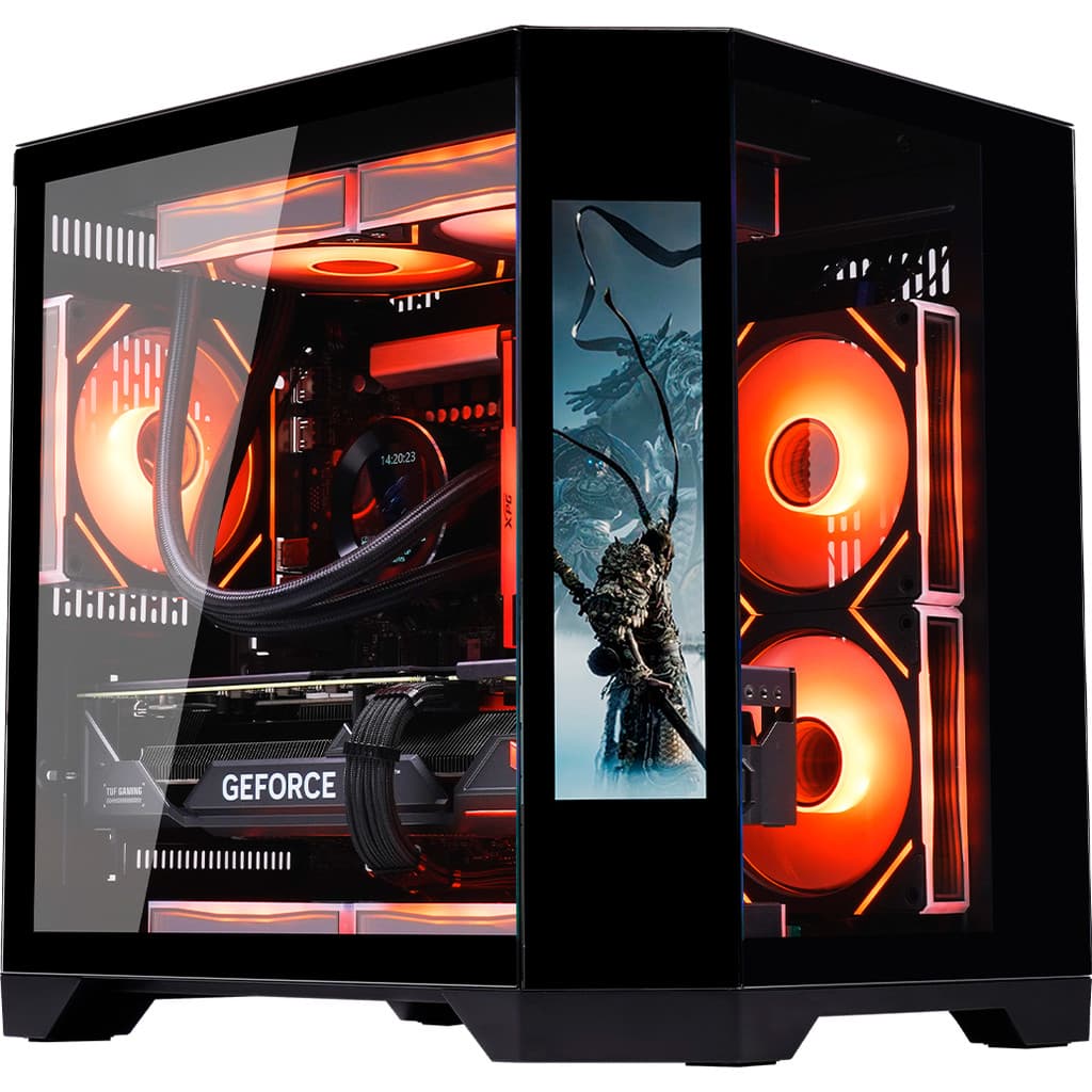 Gabinete Gamer K-mex Aquário CG-02KV Com Monitor Dynamic