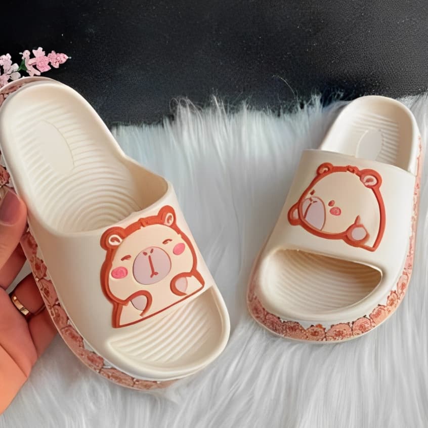 Chinelo Capivara Infantil Conforto E Acabamento Premium Envio Full