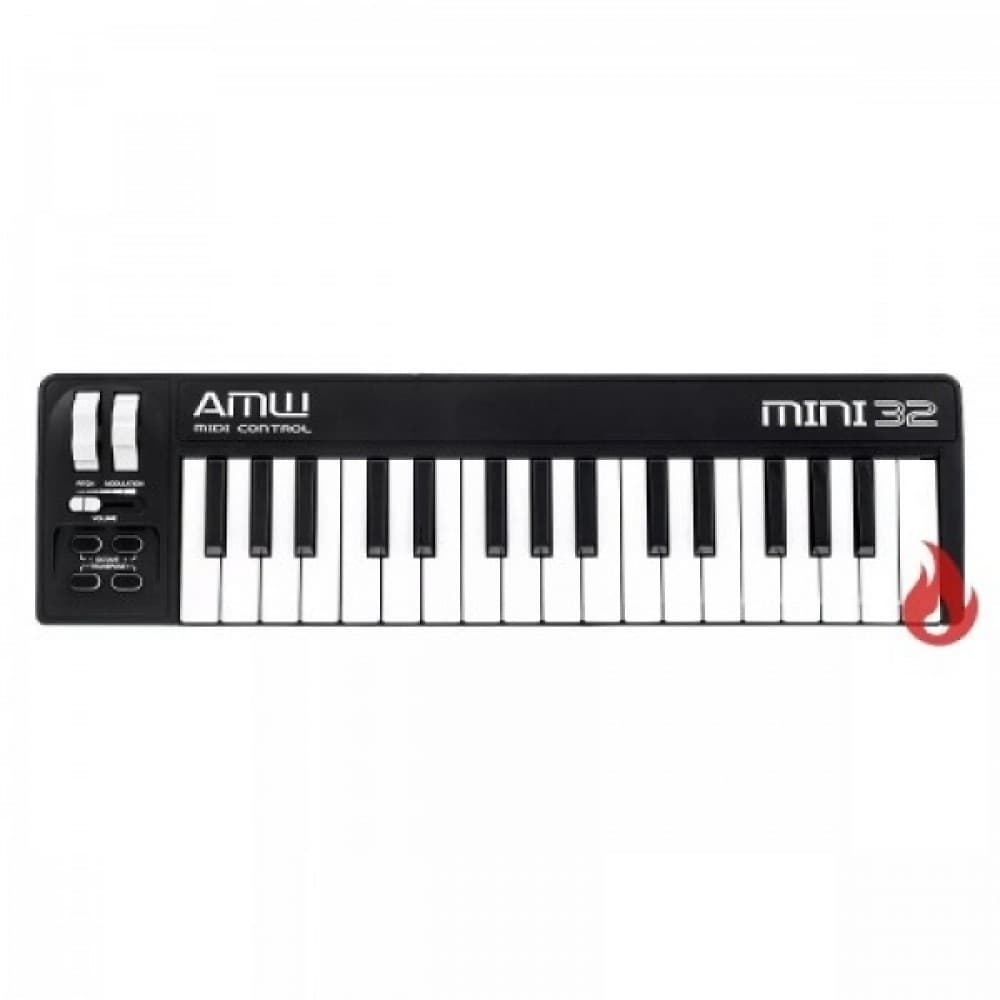 AMW Mini 32 Black Teclado Controlador Midi