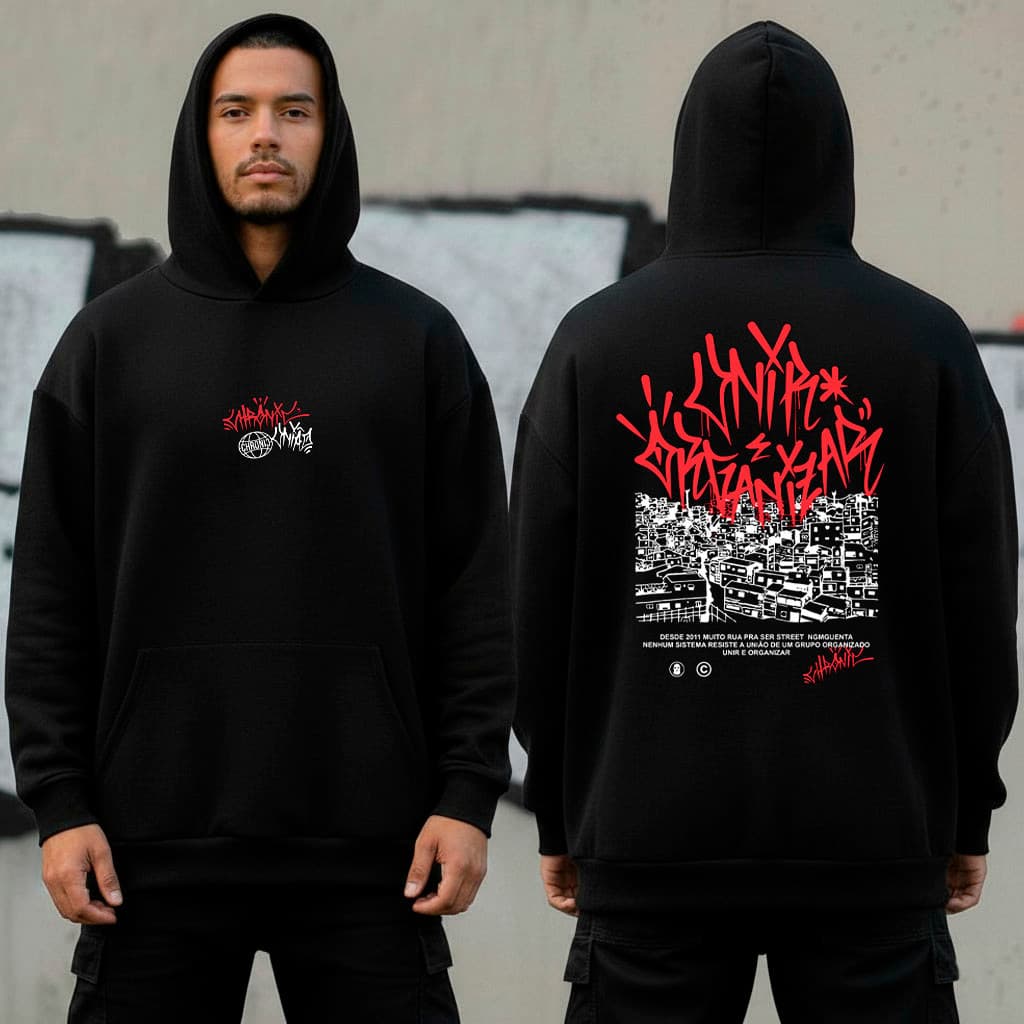 Moletom Canguru Chronic 100% Algodão Unissex Moda Inverno Coleção Streetwear Envio Rápido