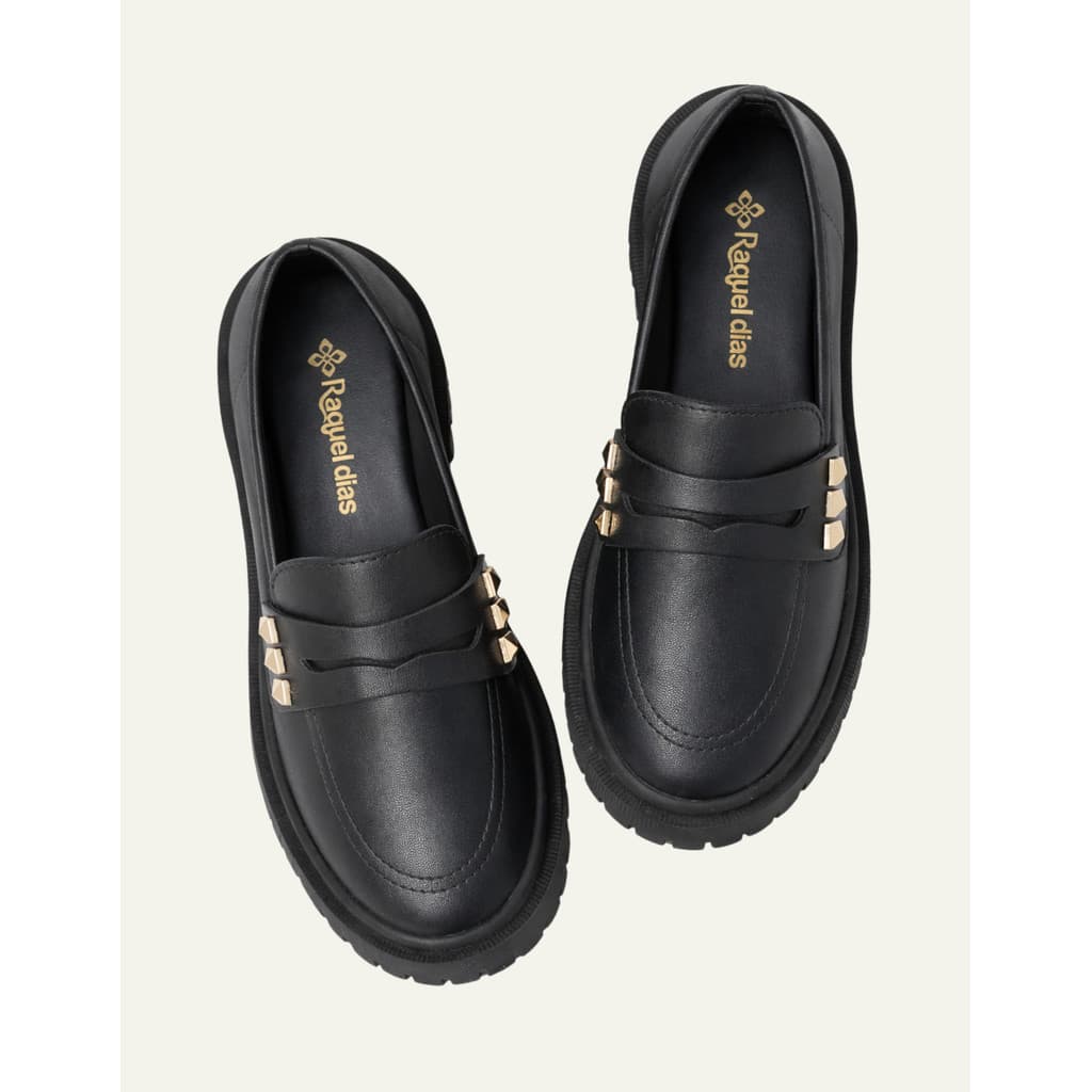 Mocassim Feminino Plataforma Tratorado Casual Confortável Sapato Moda