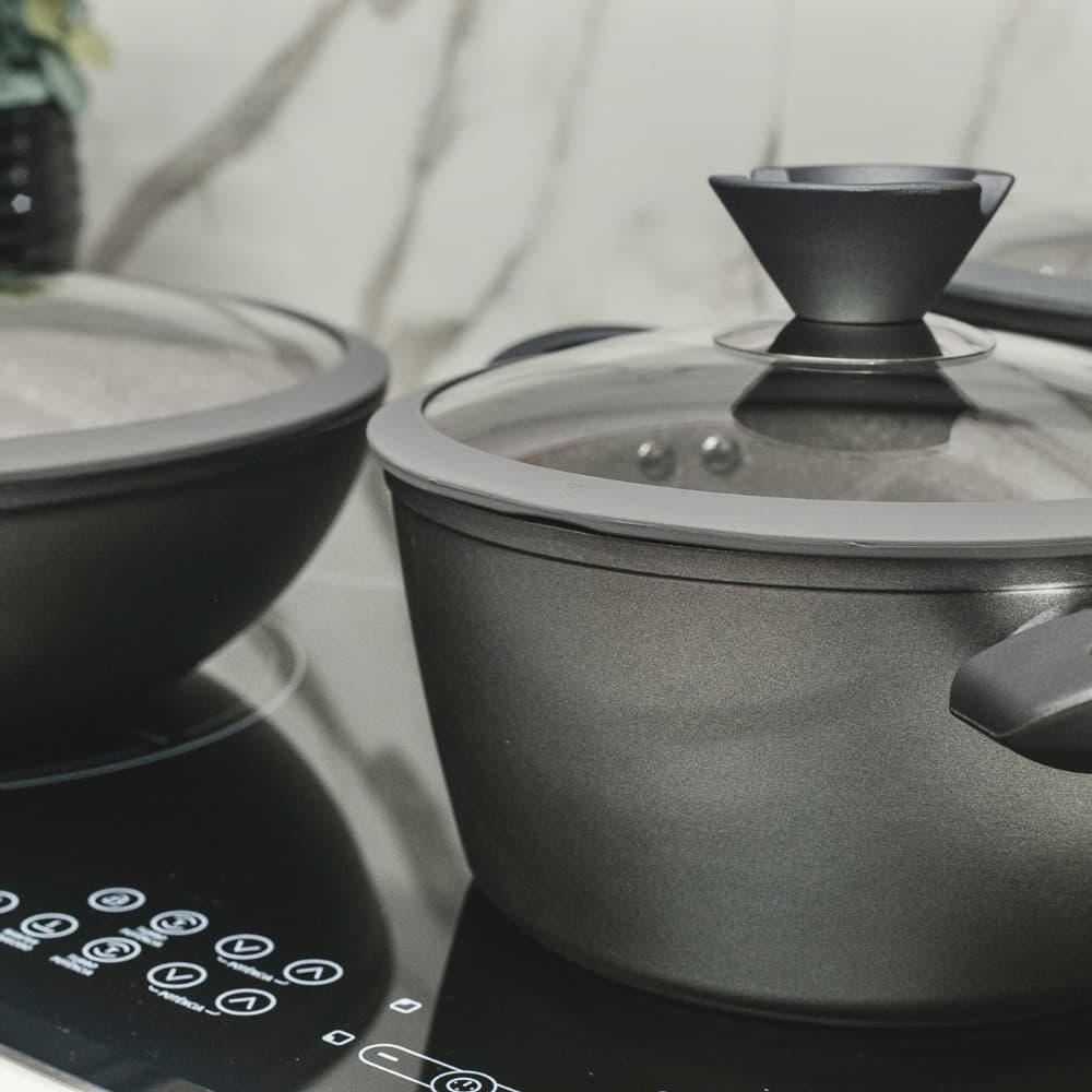 Caçarola Antiaderente 6,6L com Revestimento em Granito Ø28cm – Compatível com Indução