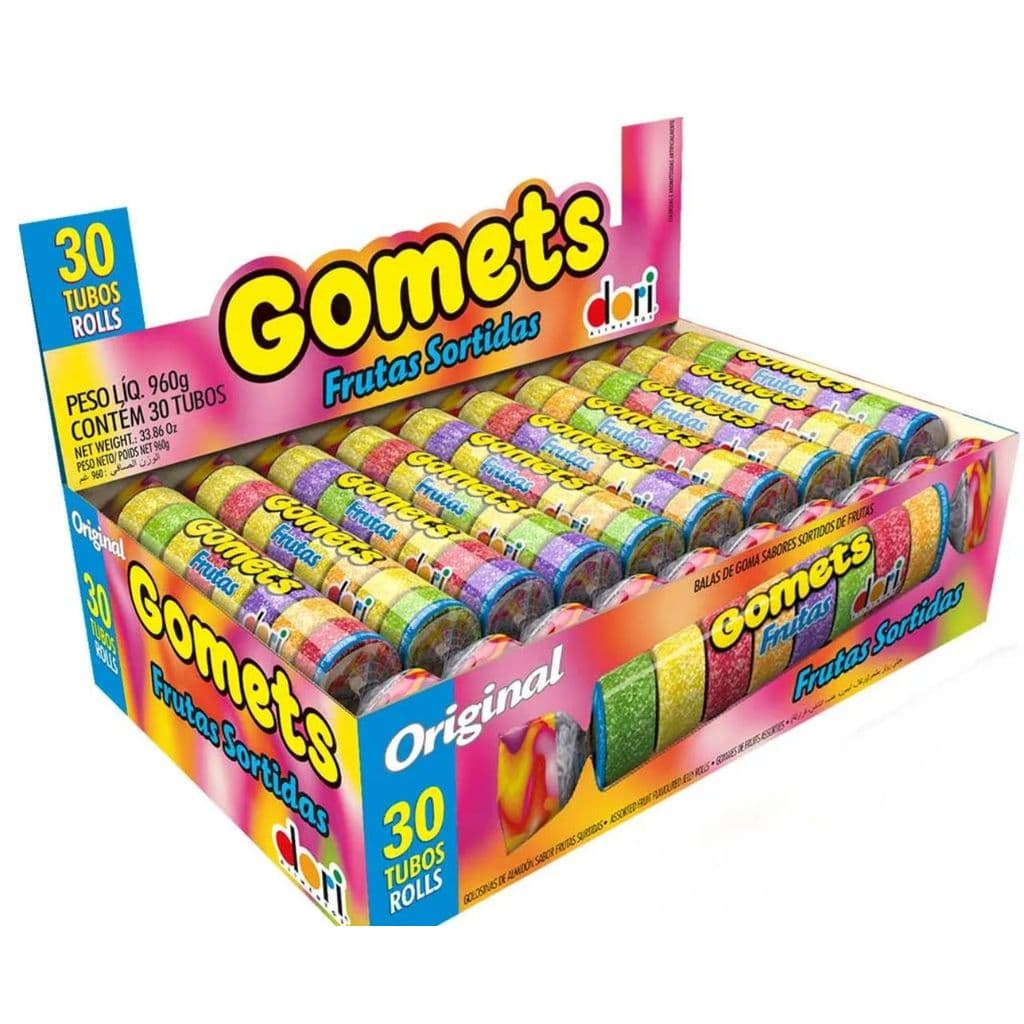 kit 2 Bala De Goma Gomets Tubo Sortidas C\30un