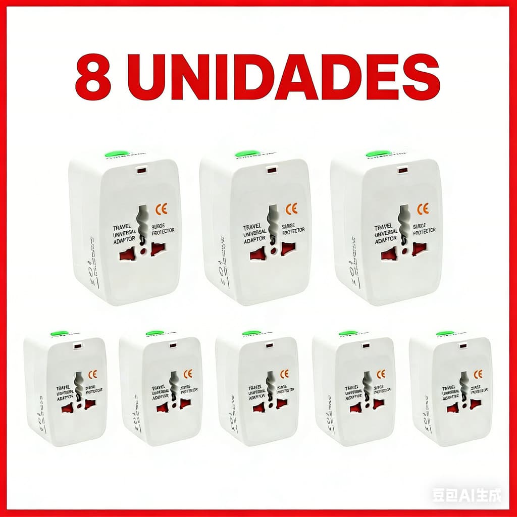Kit 6/7/8 Adaptor International All-in-one Adaptador Universal TomadaS