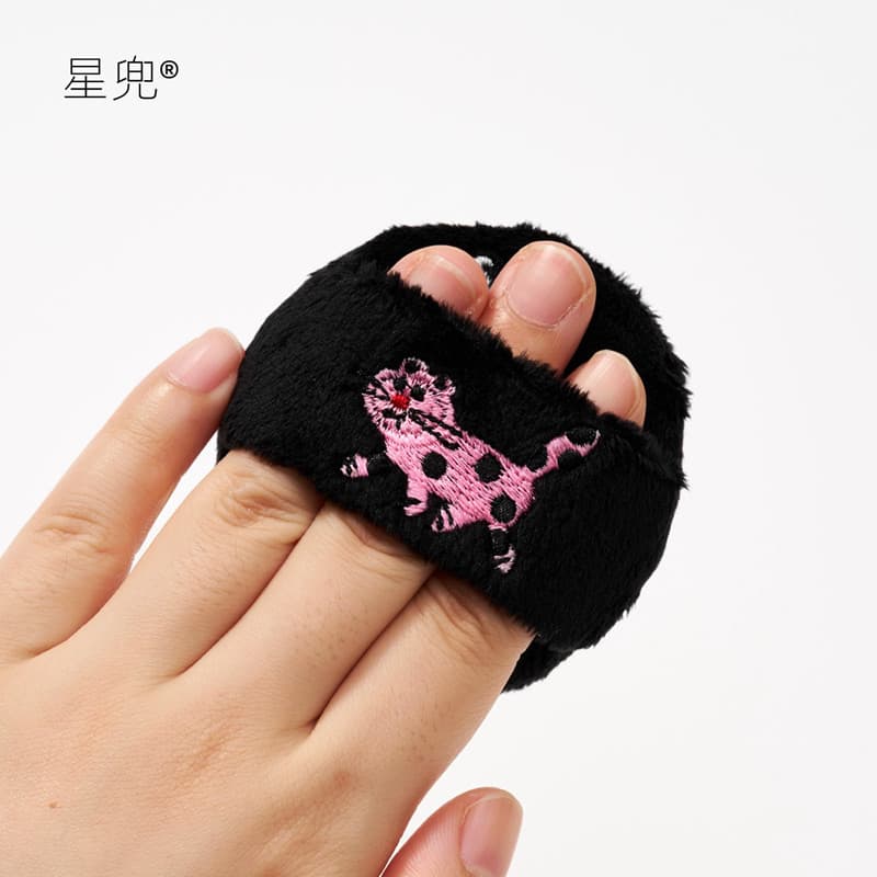 Xingdou cordeiro longo-velo puff preto feio gato versão solto puff pele-amigável Q-elástico macio bonito grande área maq