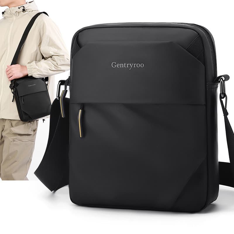 Nova bolsa de ombro transversal masculina negócios lazer viagem estilo All-match moda elegante bolsa masculina 2025 leve