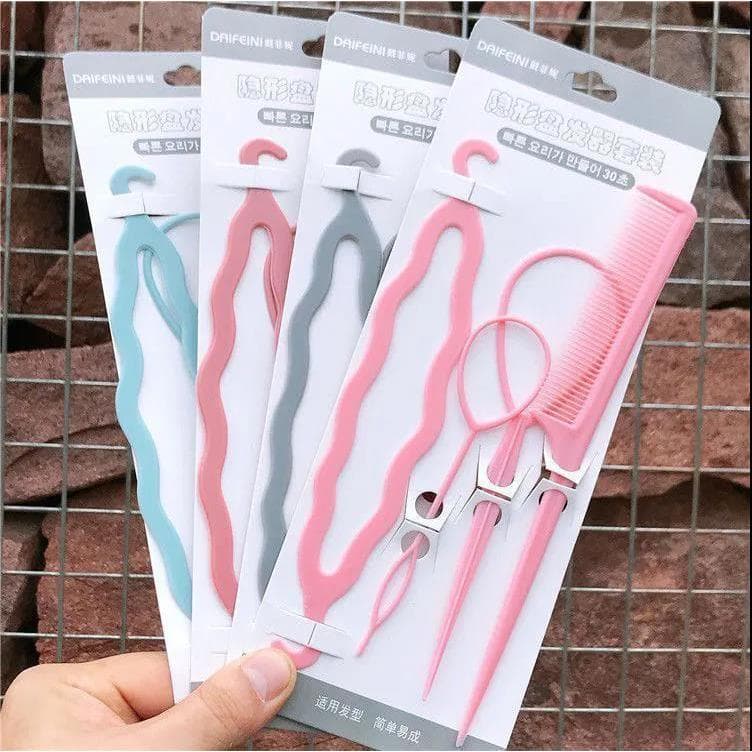 Acessórios de cabelo enrolados ferramenta útil fofo Curling almofada de cabelo alta crânio superior grampo de cabelo cri