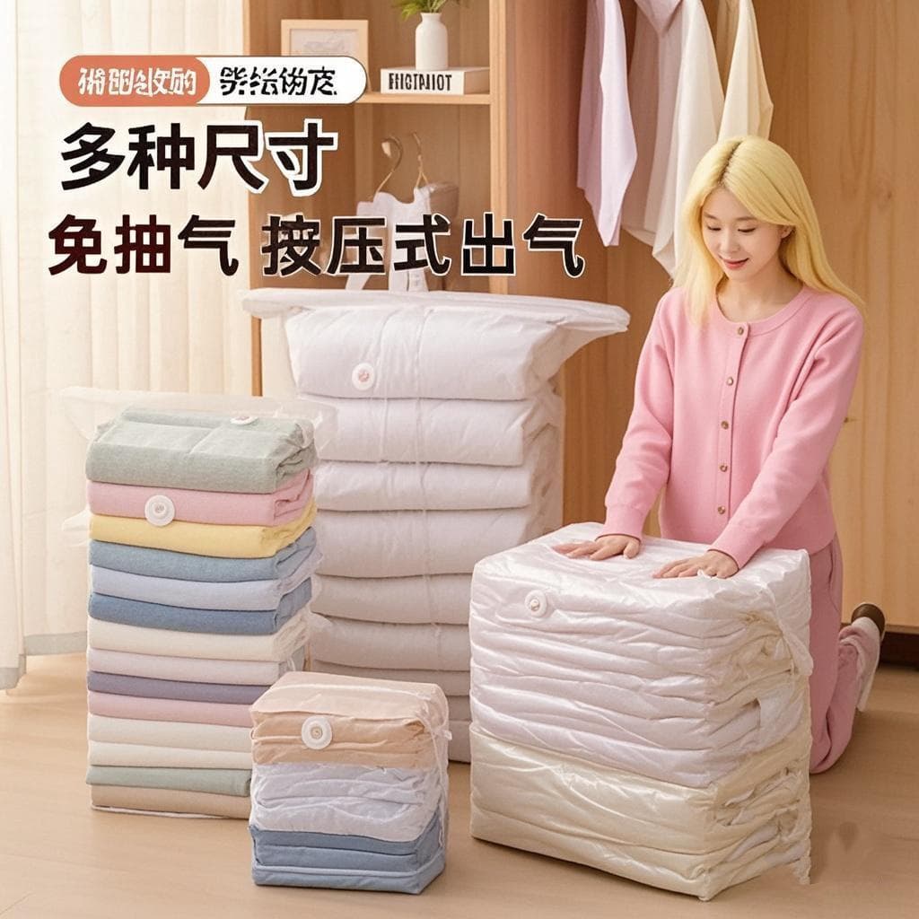 Moderno simples colcha saco tipo cubo roupas colcha arrumado saco doméstico Anti-poeira vácuo livre sucção saco de armaz