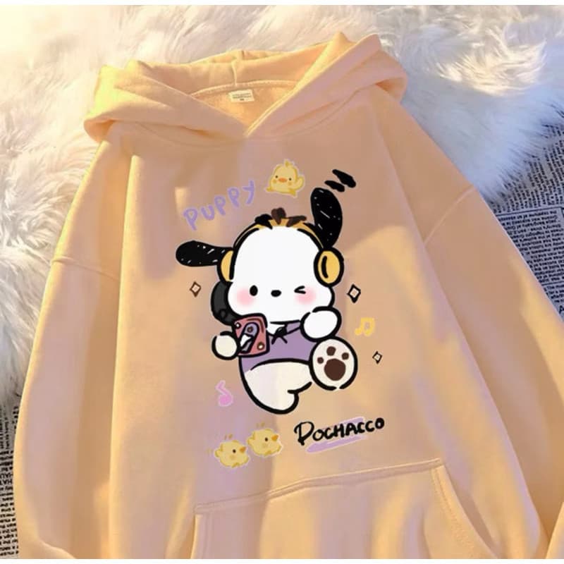 Blusa Moletom Canguru Flanelado Unissex Feminino Coreano Fofo Desenho animado Urso Envio Imediato