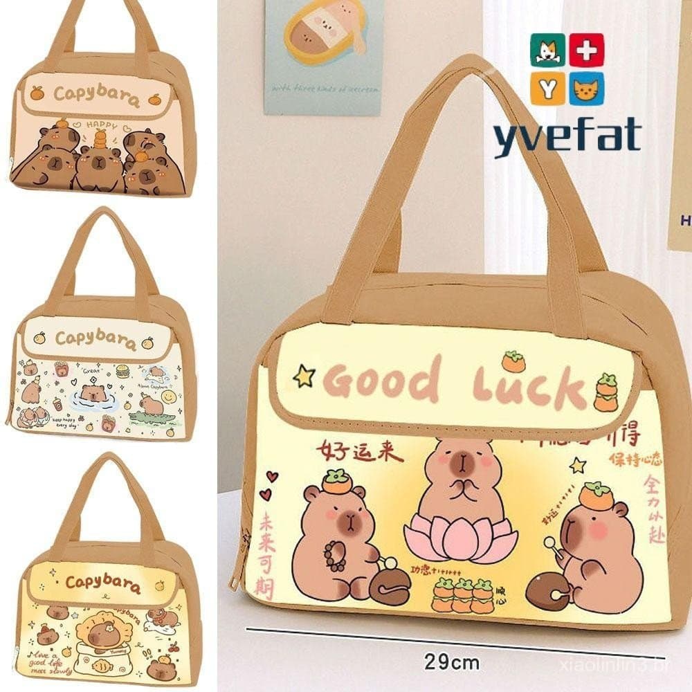 Bolsa De Mão YVEFAT , Lancheiras Isoladas Reutilizáveis De Capivara , Viagem À Prova D'água De Grande Capacidade