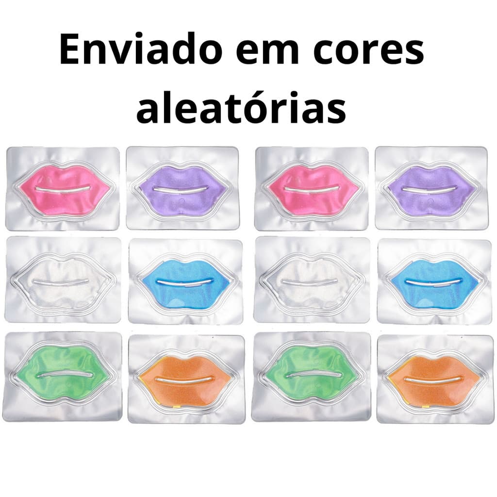 Máscara Labial de Colágeno com Cristal Hidratante  Hidratação Profunda com Cristal Hidratante para Lábios